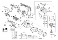 Bosch 3 601 HG1 000 Gws 30-230 B Angle Grinder 230 V / Eu Spare Parts
